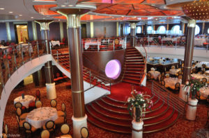 Celebrity Cruise – Constellation – San Marco Restaurant stairs