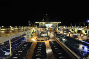 Celebrity Cruise – Constellation – Main deck at night
