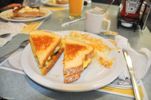 Denny’s, Philadelphia – my husband’s sandwich