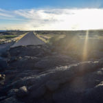 Big Island, Hawaii - Volcanoes National Park - Road closed by 2003 lava flow