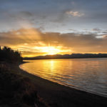 Yellowstone National Park, Wyoming, USA - Yellowstone Lake sunrise